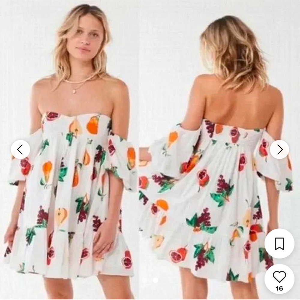 Urban Outfitters Off-Shoulder Floral Dress